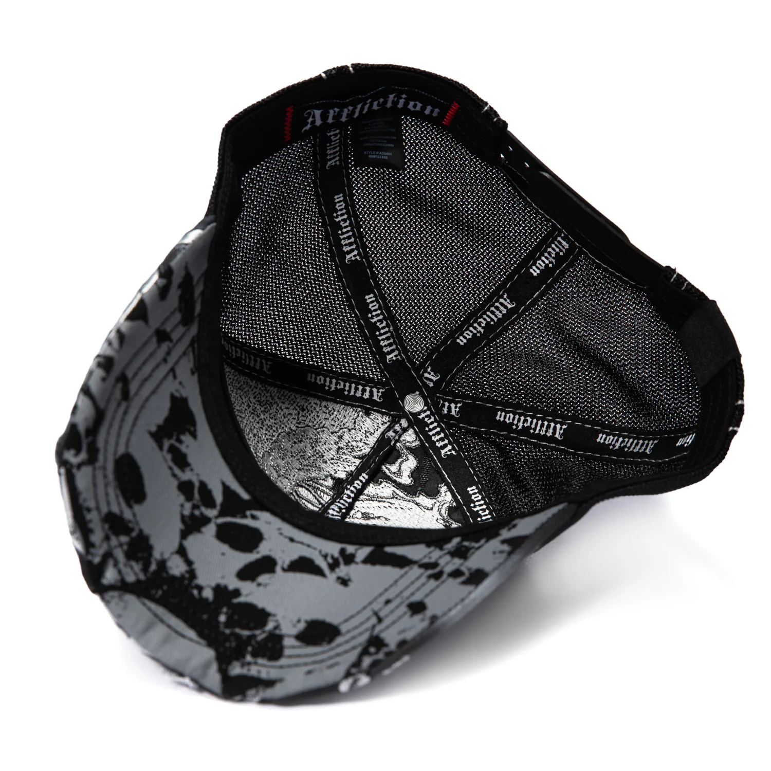 Affliction Misfit Wings Trucker Snapback Hat - Black - Image 6