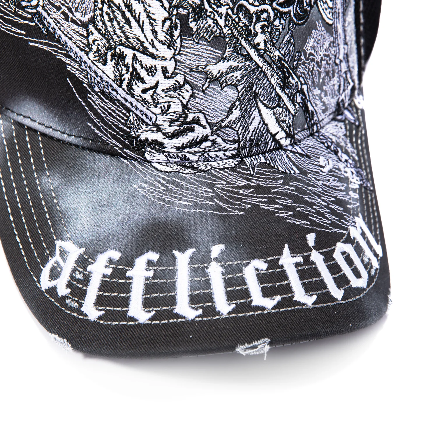 Affliction Mortal Veil Trucker Snapback Hat - Black - Image 5