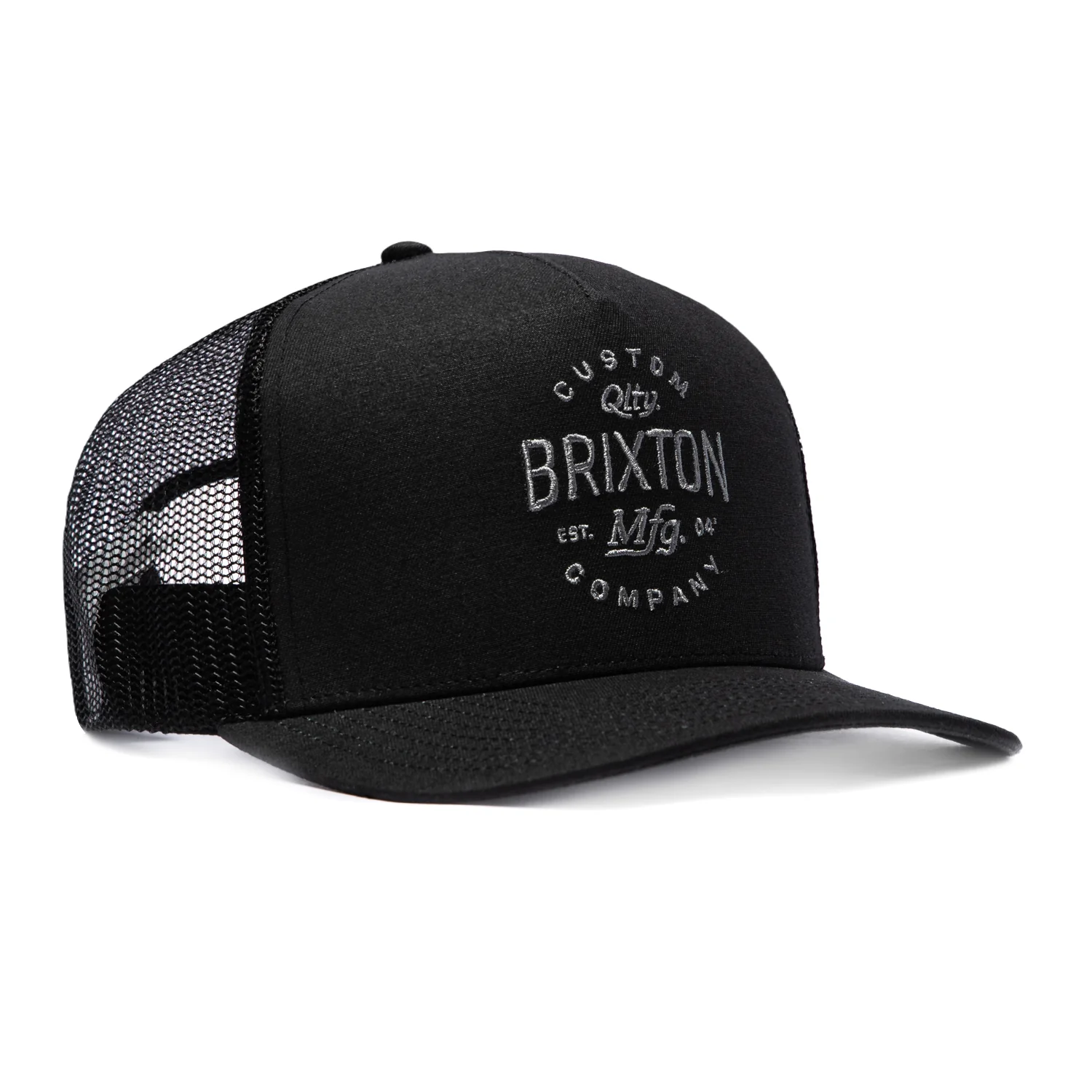 Brixton Fremont Mesh Snapback Trucker Hat - Black