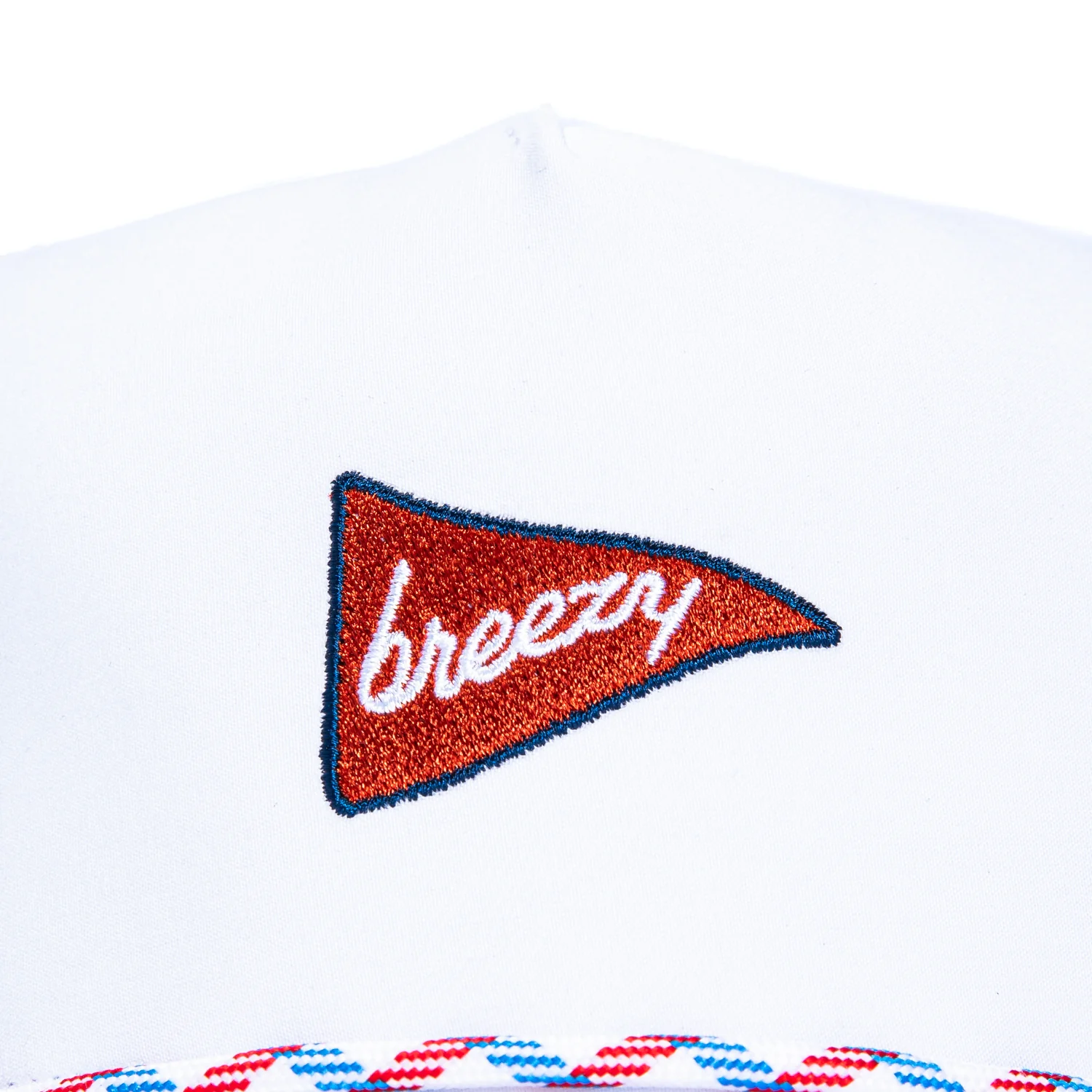 Breezy Golf Flag Rope Snapback Hat - White - Image 3