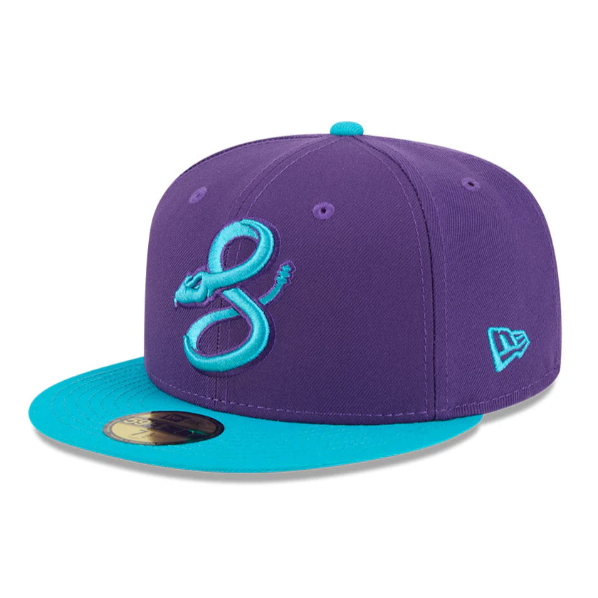 New Era 59Fifty Arizona Diamondbacks 2025 City Connect Snake Game Hat - Purple, Teal - Image 3