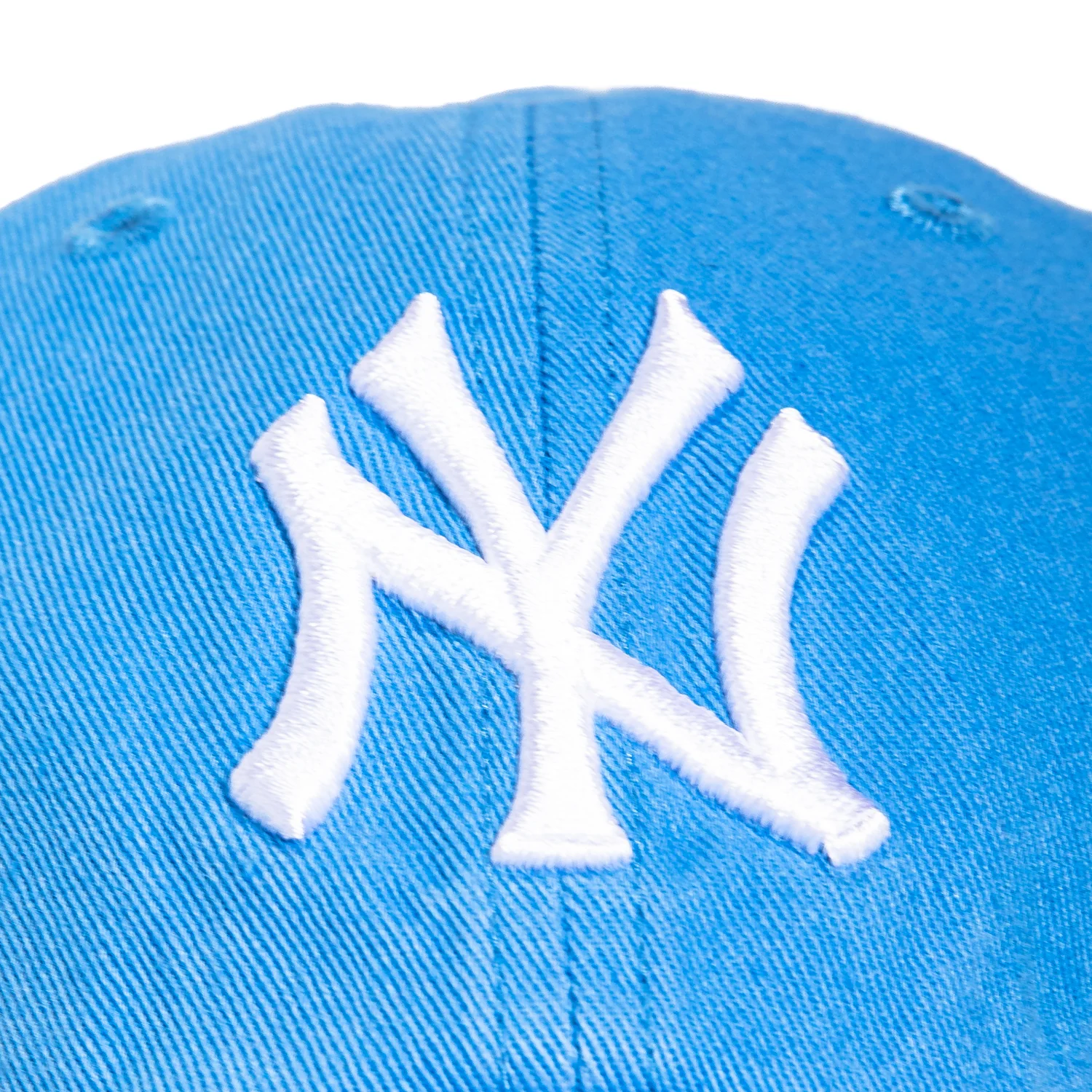 47 Brand New York Yankees Cleanup Adjustable Hat - Light Blue, White - Image 3