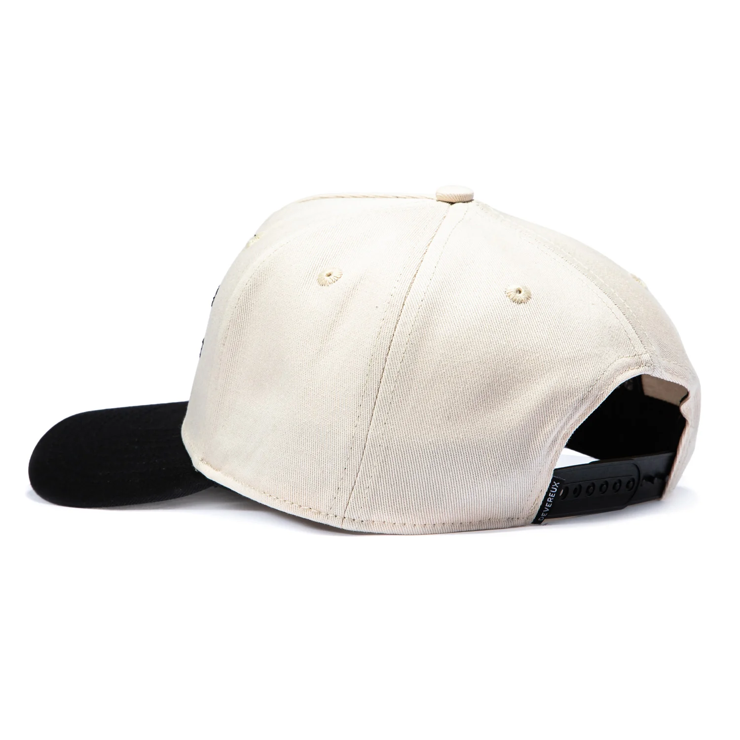 Devereux Phrase Adjustable Snapback Hat - Cream - Image 2