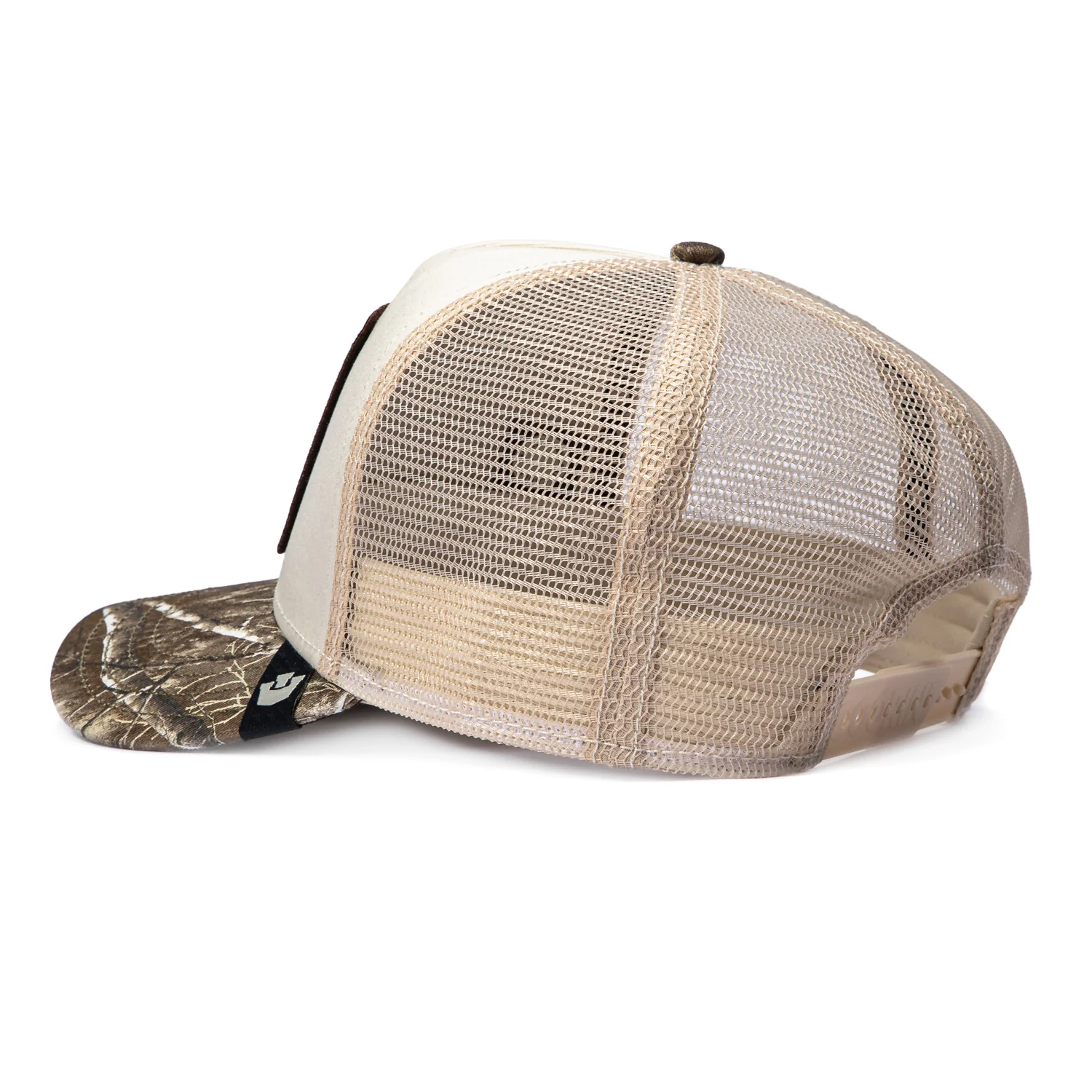 Goorin Bros Bae Doe Adjustable Snapback Trucker Hat - White, Realtree Camo - Image 2