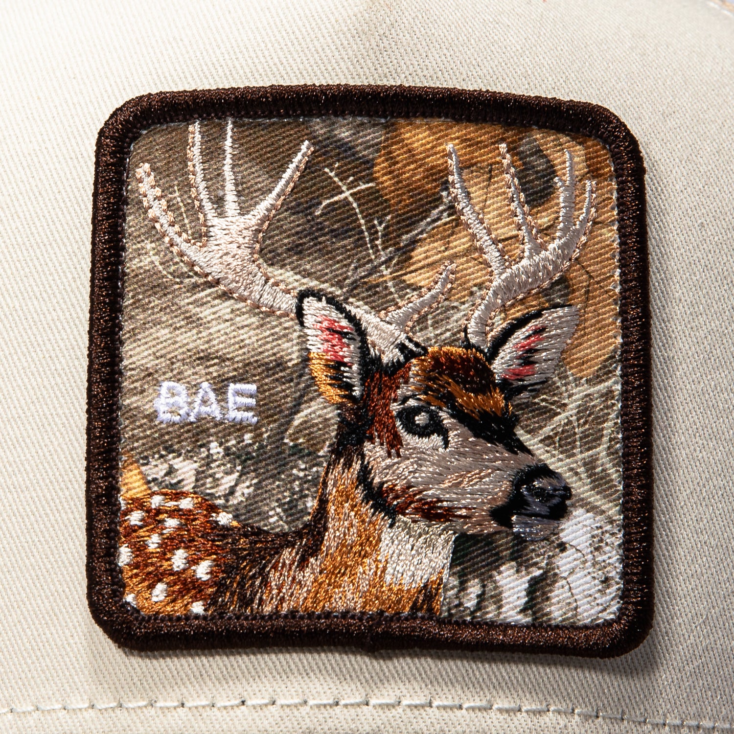 Goorin Bros Bae Doe Adjustable Snapback Trucker Hat - White, Realtree Camo - Image 3