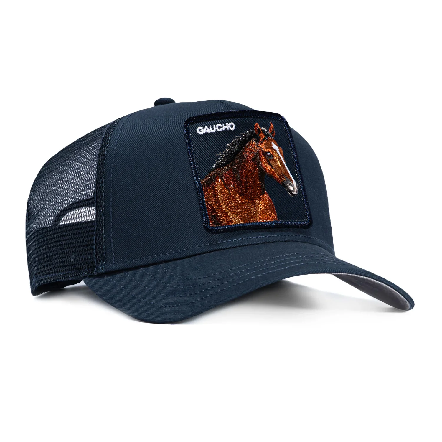 Goorin Bros Gaucho Horse Adjustable Snapback Trucker Hat - Navy