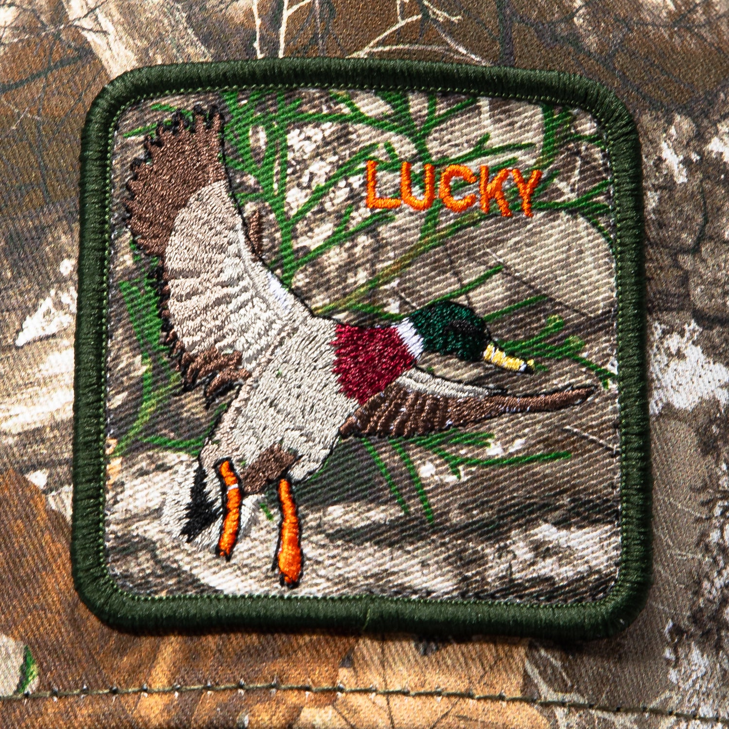 Goorin Bros Lucky Duck Adjustable Snapback Trucker Hat - Realtree Camo, Green - Image 3