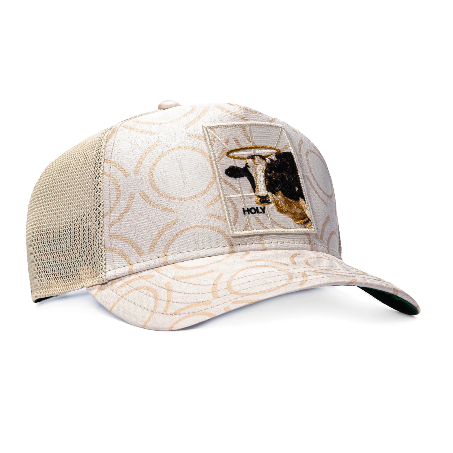 GB RELIGULOUS HOLY COW WHT SN
Goorin Bros Religious Holy Cow Adjustable Snapback Trucker Hat - White