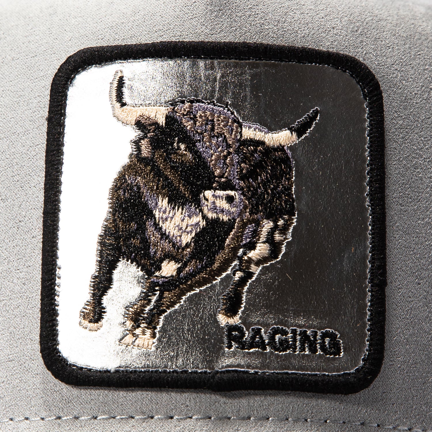 Goorin Bros Silver Raging Bull Adjustable Snapback Trucker Hat - Grey - Image 3