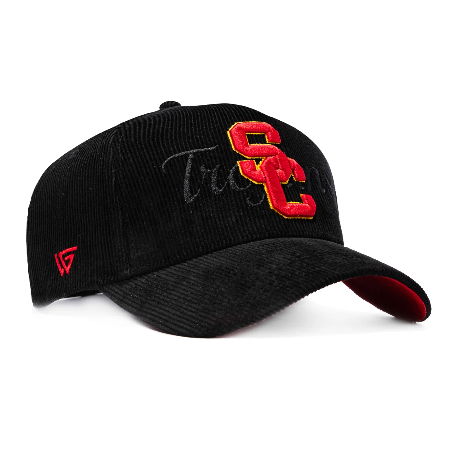 Woodn Grail USC Trojan Corduroy Snapback Hat - Black