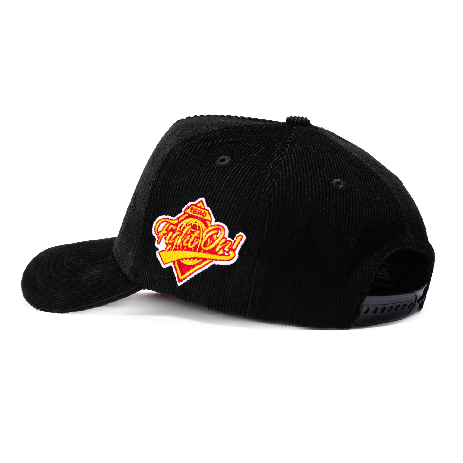 Woodn Grail USC Trojan Corduroy Snapback Hat - Black - Image 2