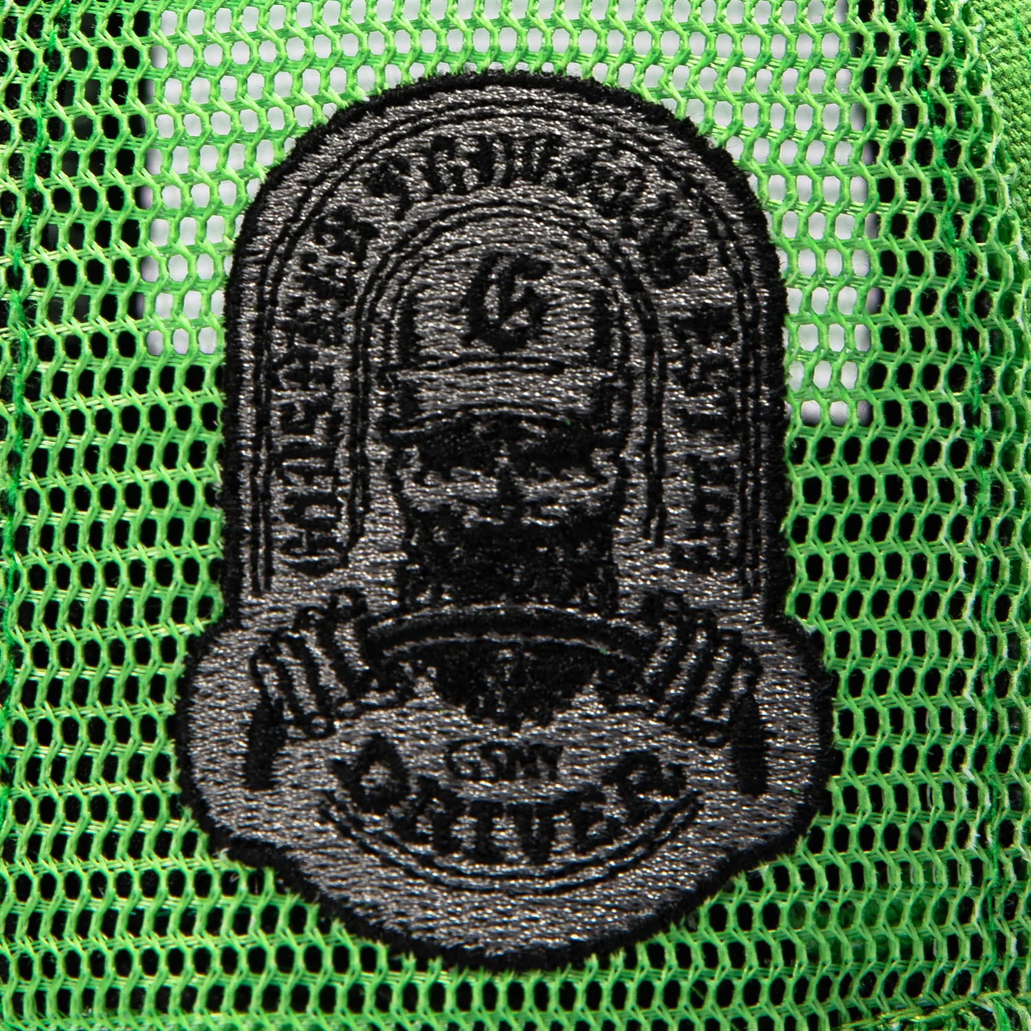 Godspeed Forever Trucker Snapback Hat - Lime Green Washed - Image 6