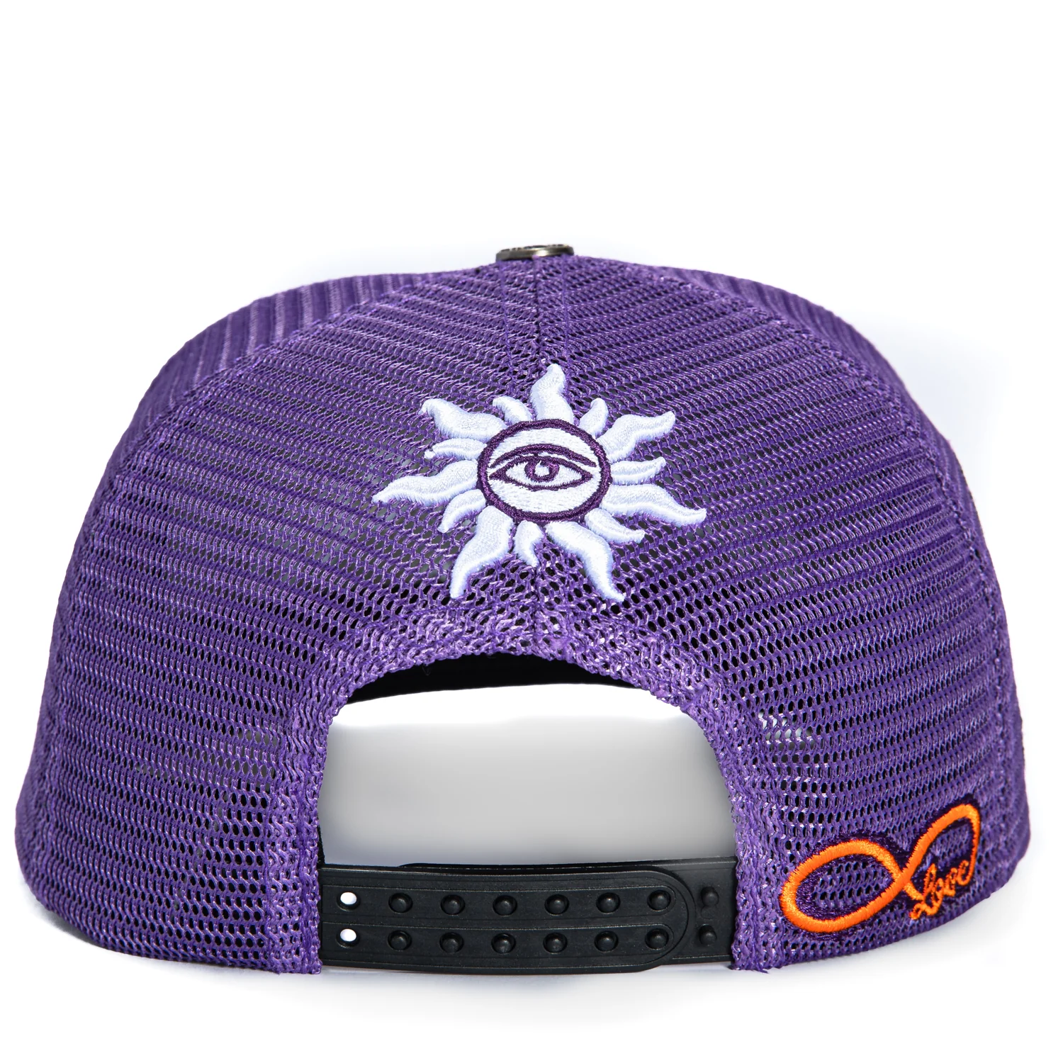 Godspeed Forever Trucker Snapback Hat - Purple, Black - Image 5
