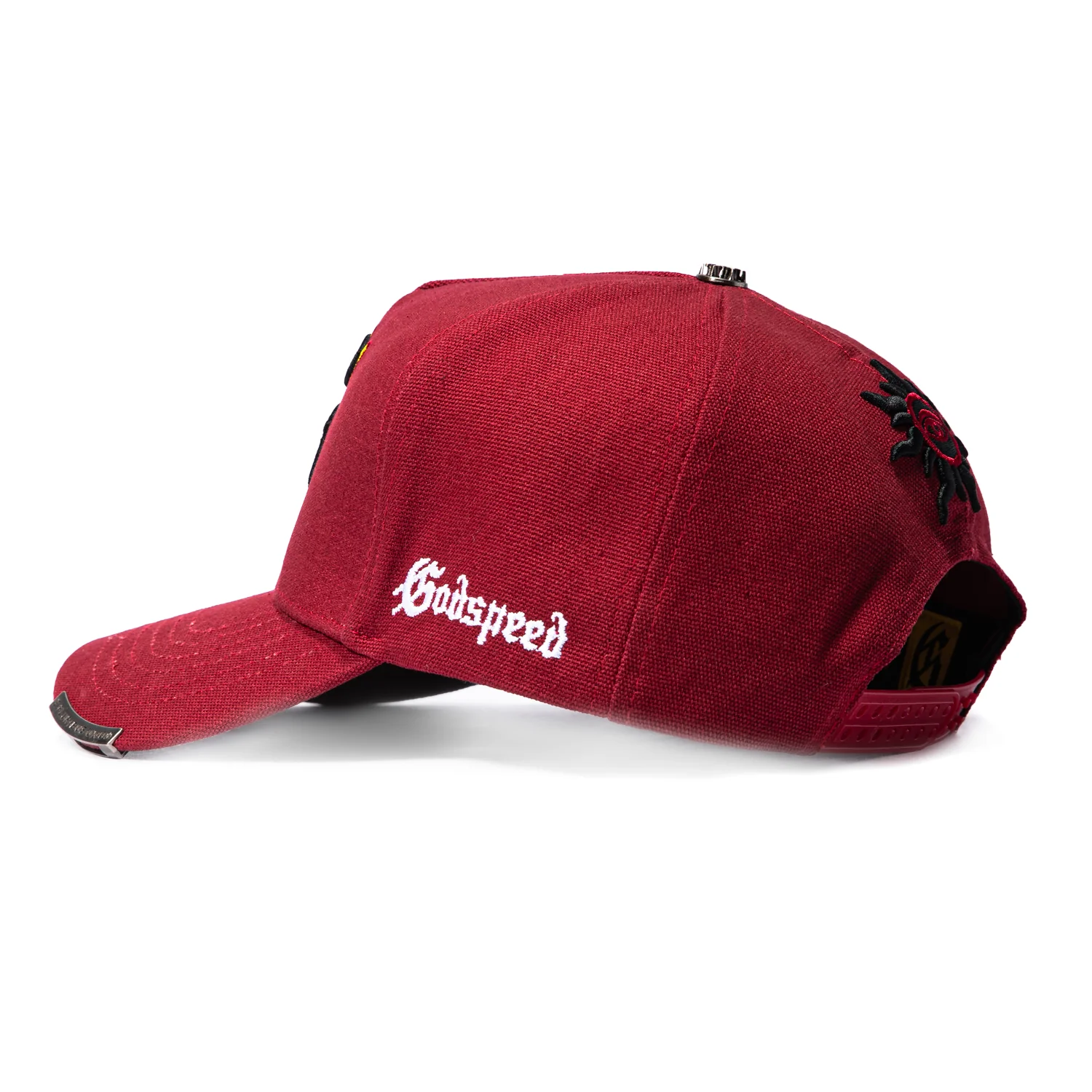 Godspeed G Logo Trucker Snapback Hat - Cardinal - Image 2