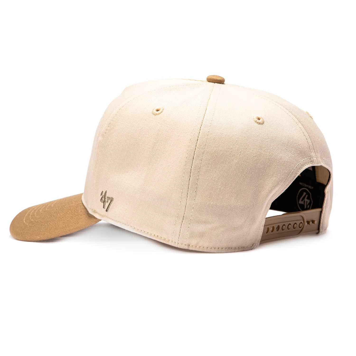 47 Brand Los Angeles Dodgers Hitch Adjustable Snapback Hat - Stone, Brown - Image 2