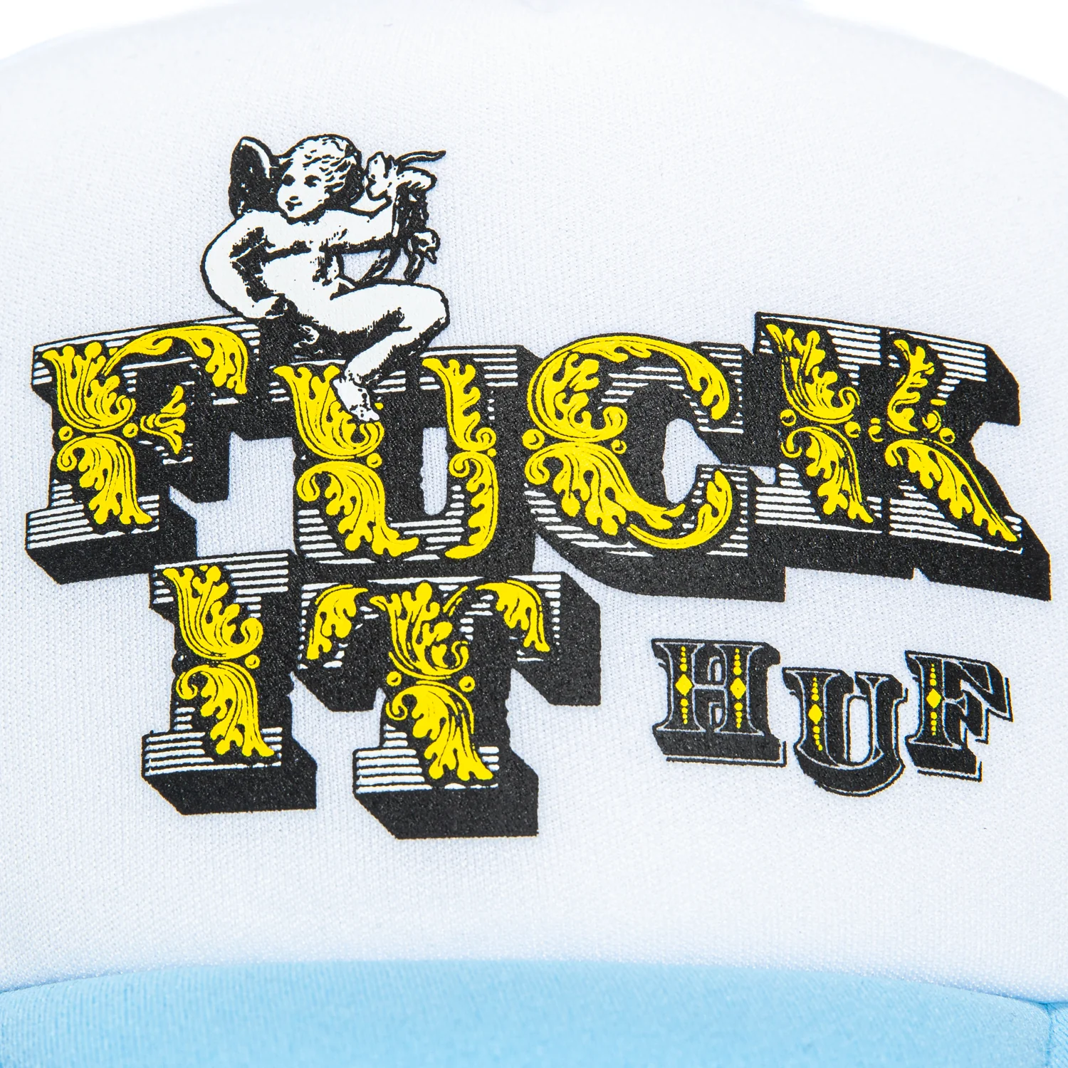 Huf Divine Trucker Snapback Hat - Light Blue - Image 3