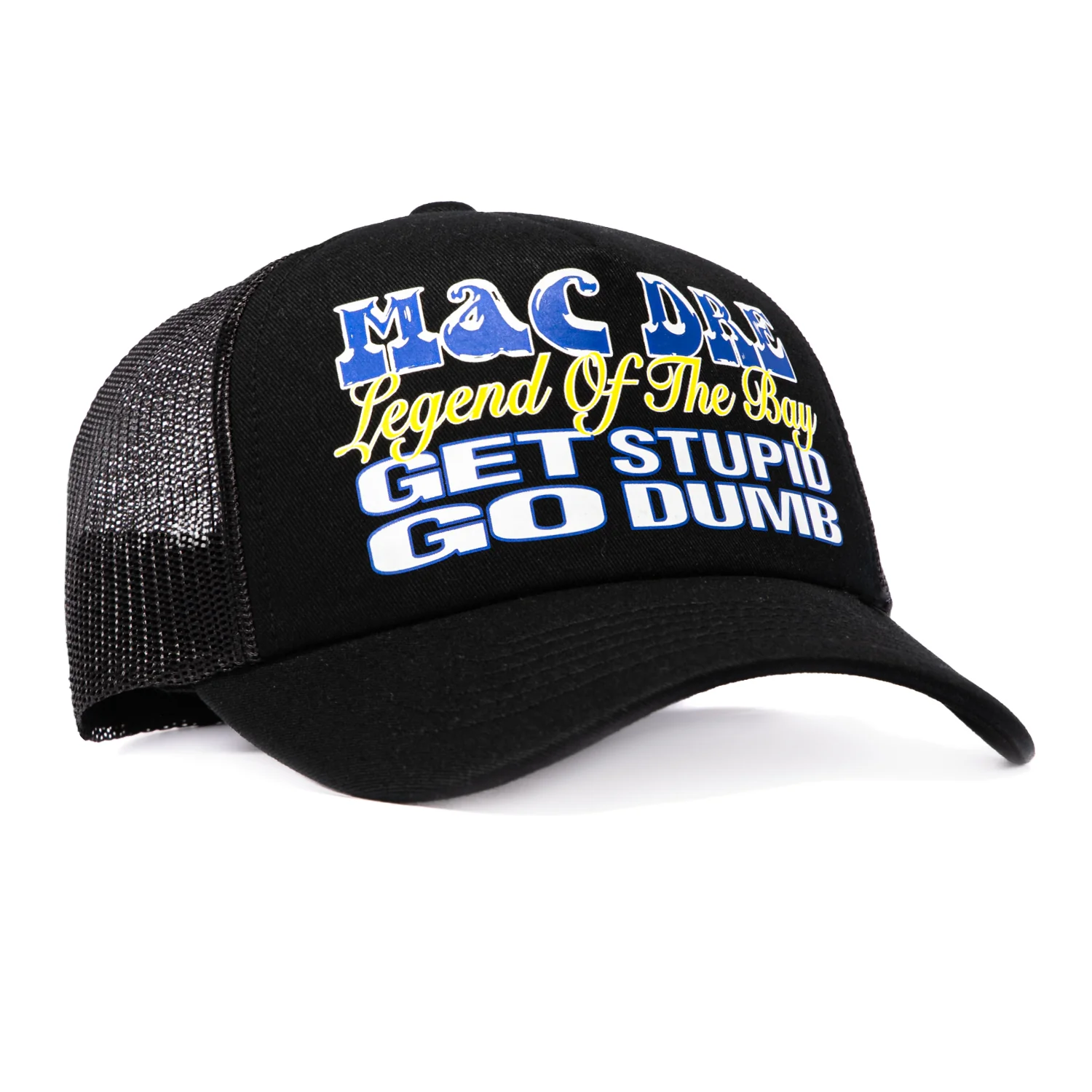 Huf Mac Dre Legend of the Bay Trucker Snapback Hat - Black