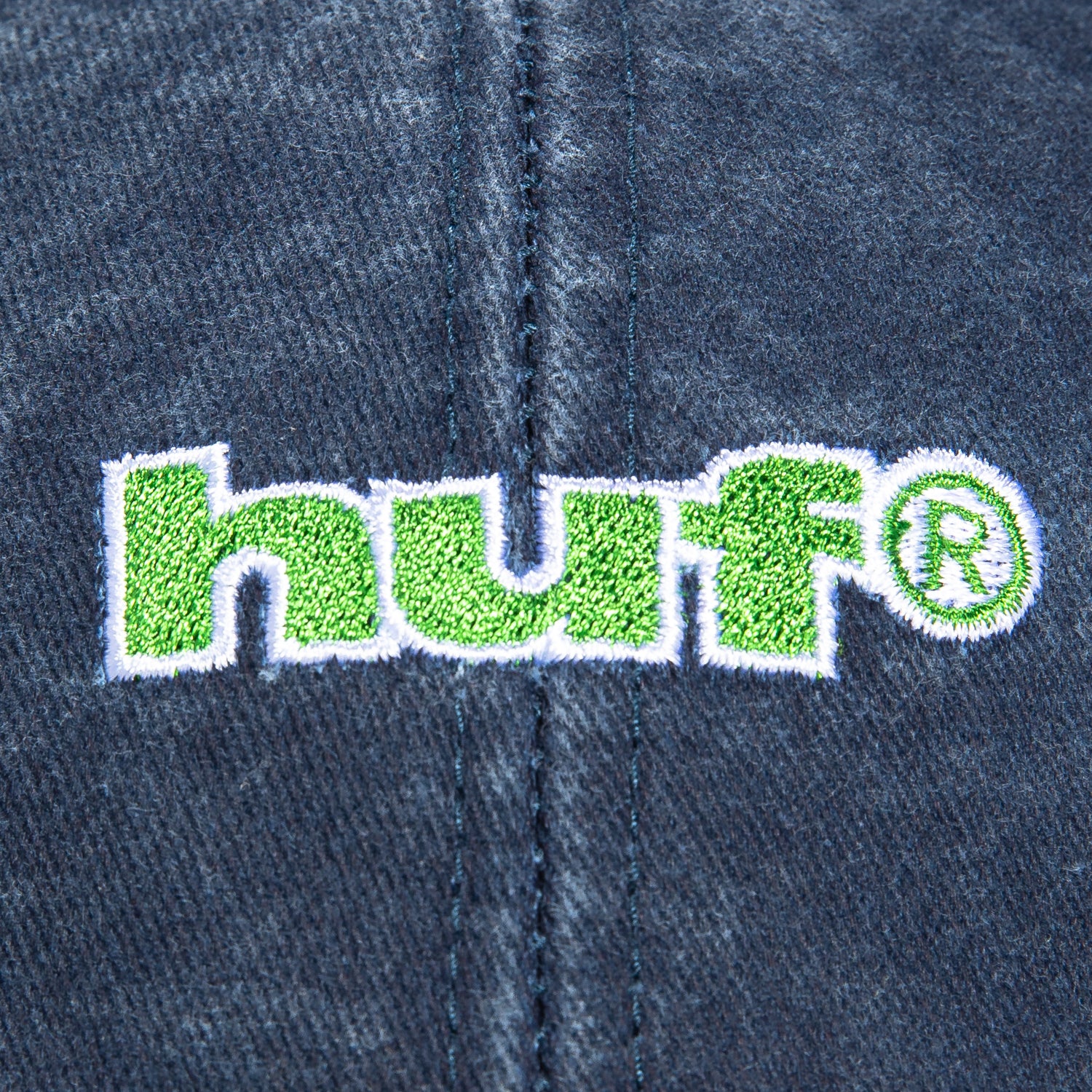 Huf Two Tone 1989 Washed Strapback Adjustable Hat - Navy Washed, Tan - Image 3