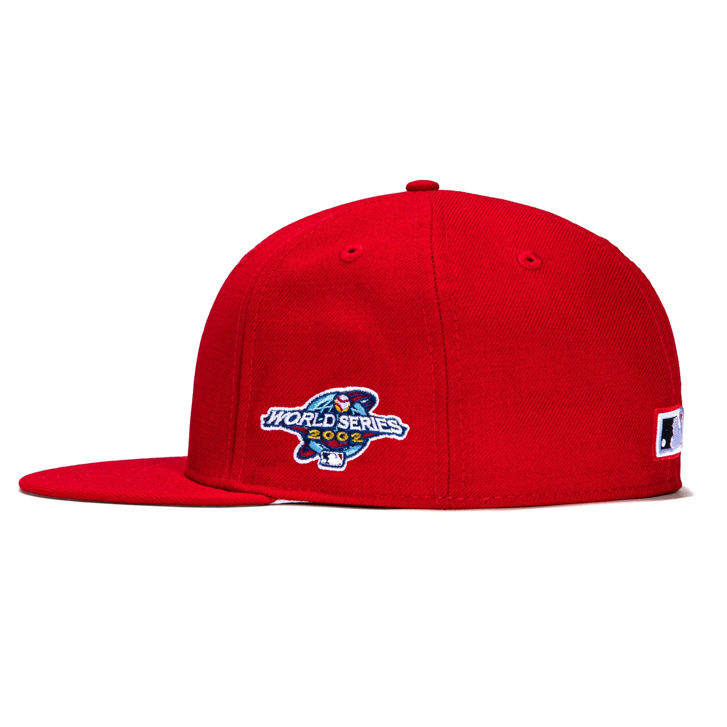 New Era 59Fifty Los Angeles Angels 2002 World Series Patch Hat - Red - Image 3