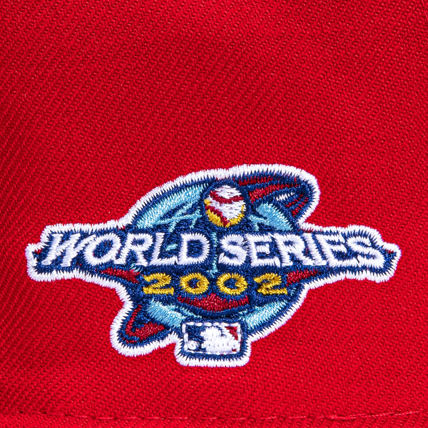 New Era 59Fifty Los Angeles Angels 2002 World Series Patch Hat - Red - Image 5