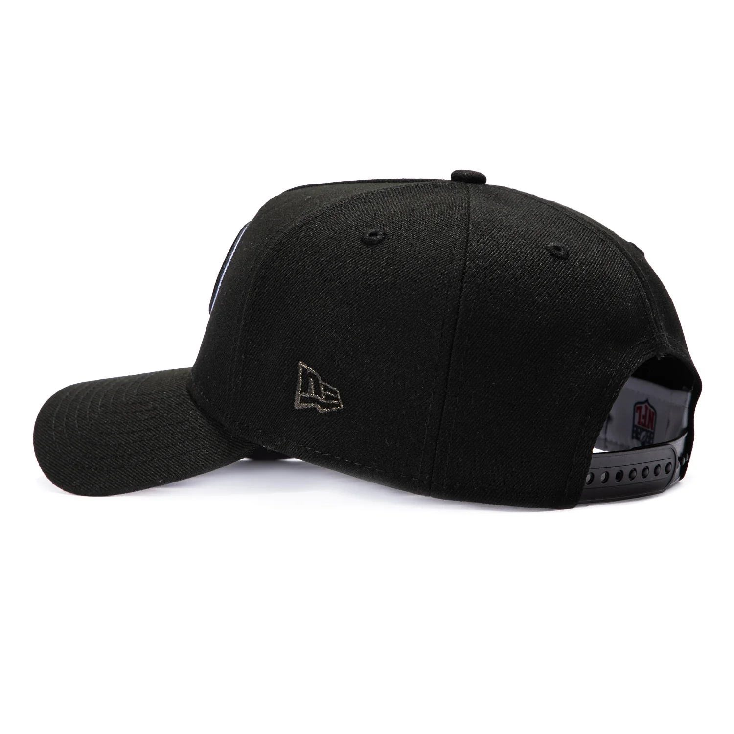 New Era 9Forty A-Frame Reflective San Francisco 49ers 60th Anniversary Patch Snapback Hat - Black - Image 2
