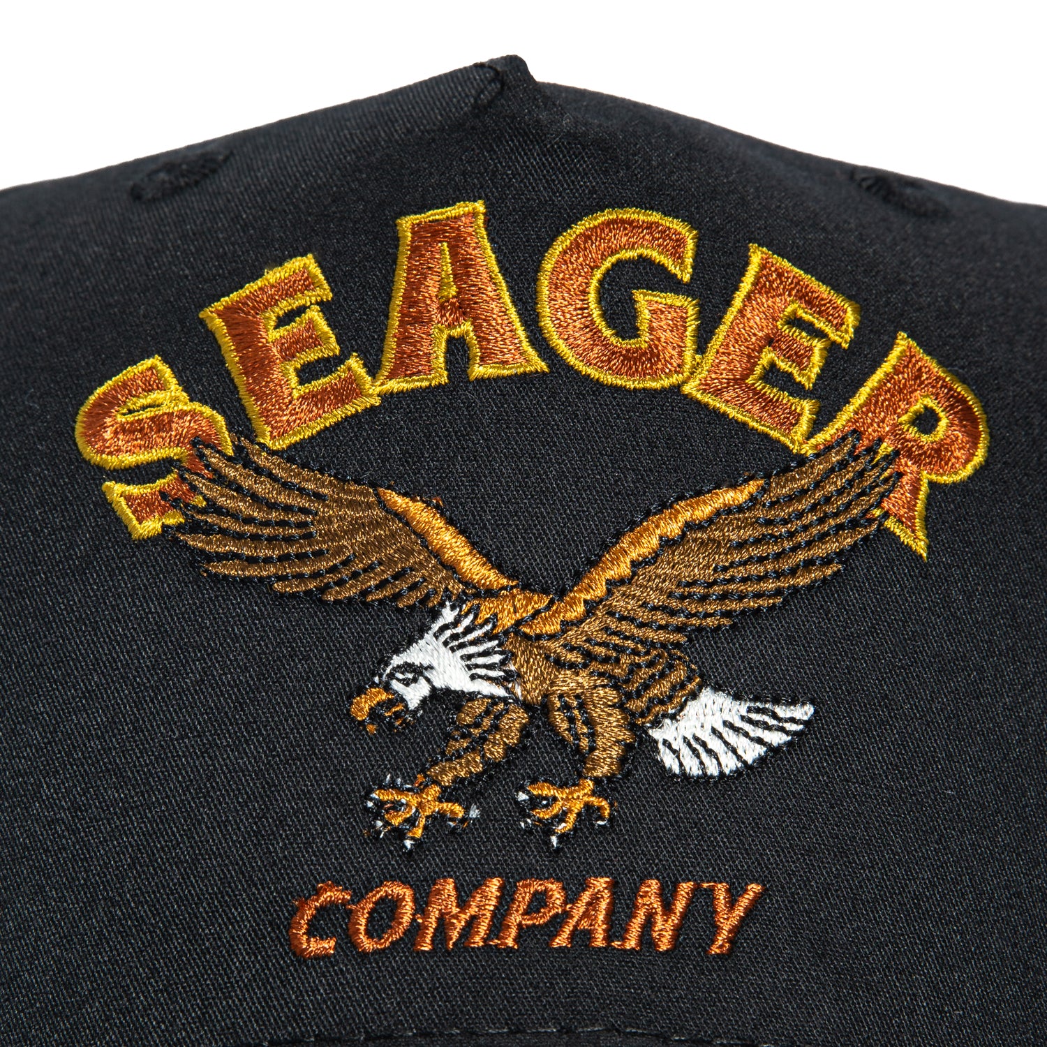 Seager Western Brand Bradley Snapback Hat - Black - Image 3