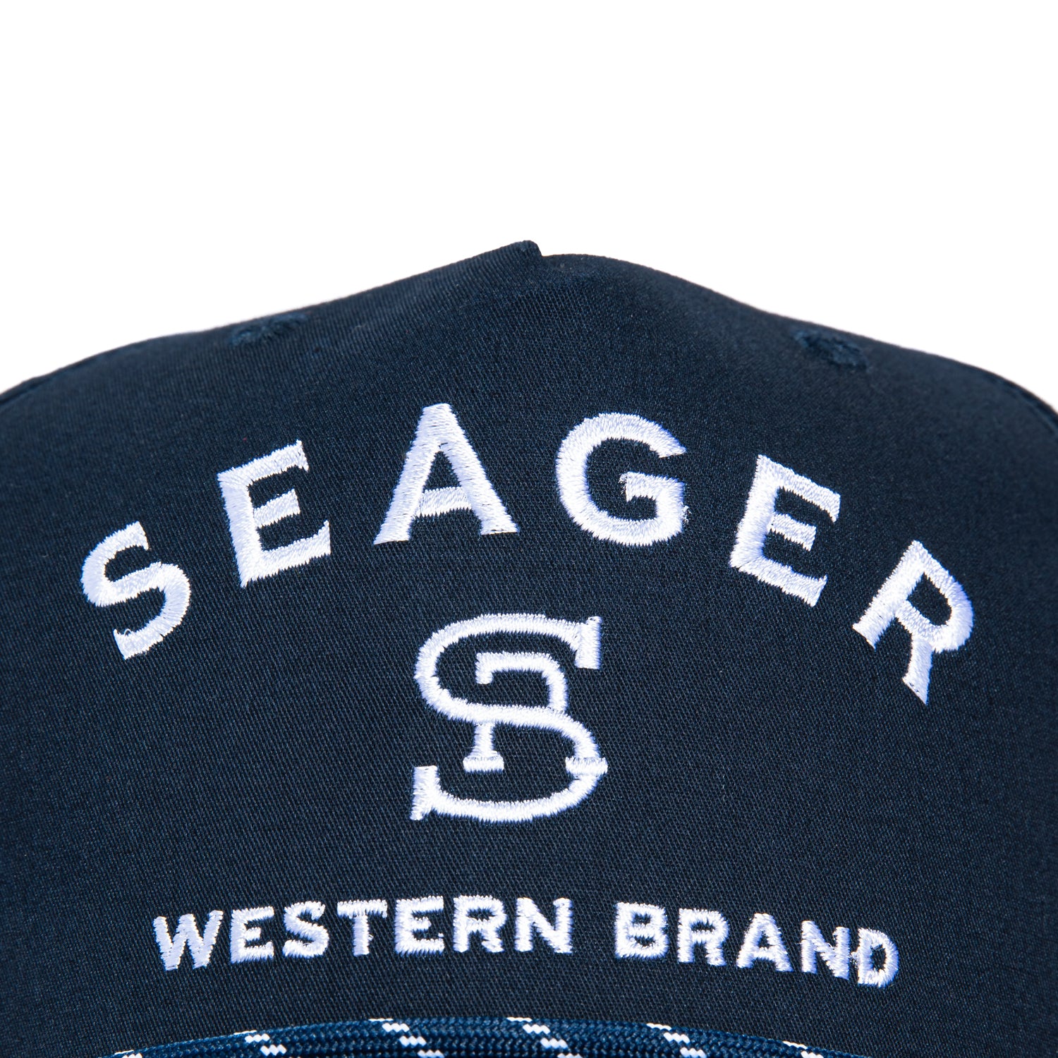 Seager Western Brand Snapback Hat - Navy - Image 3