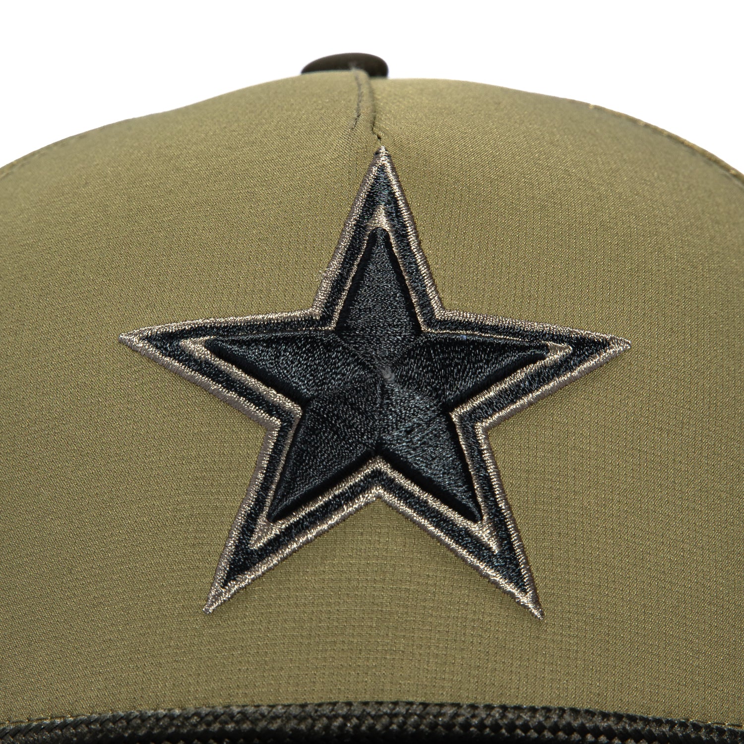 New Era 9Forty M-Crown Salute to Service Dallas Cowboys United States Flag Patch Snapback Hat - Olive, Green - Image 3