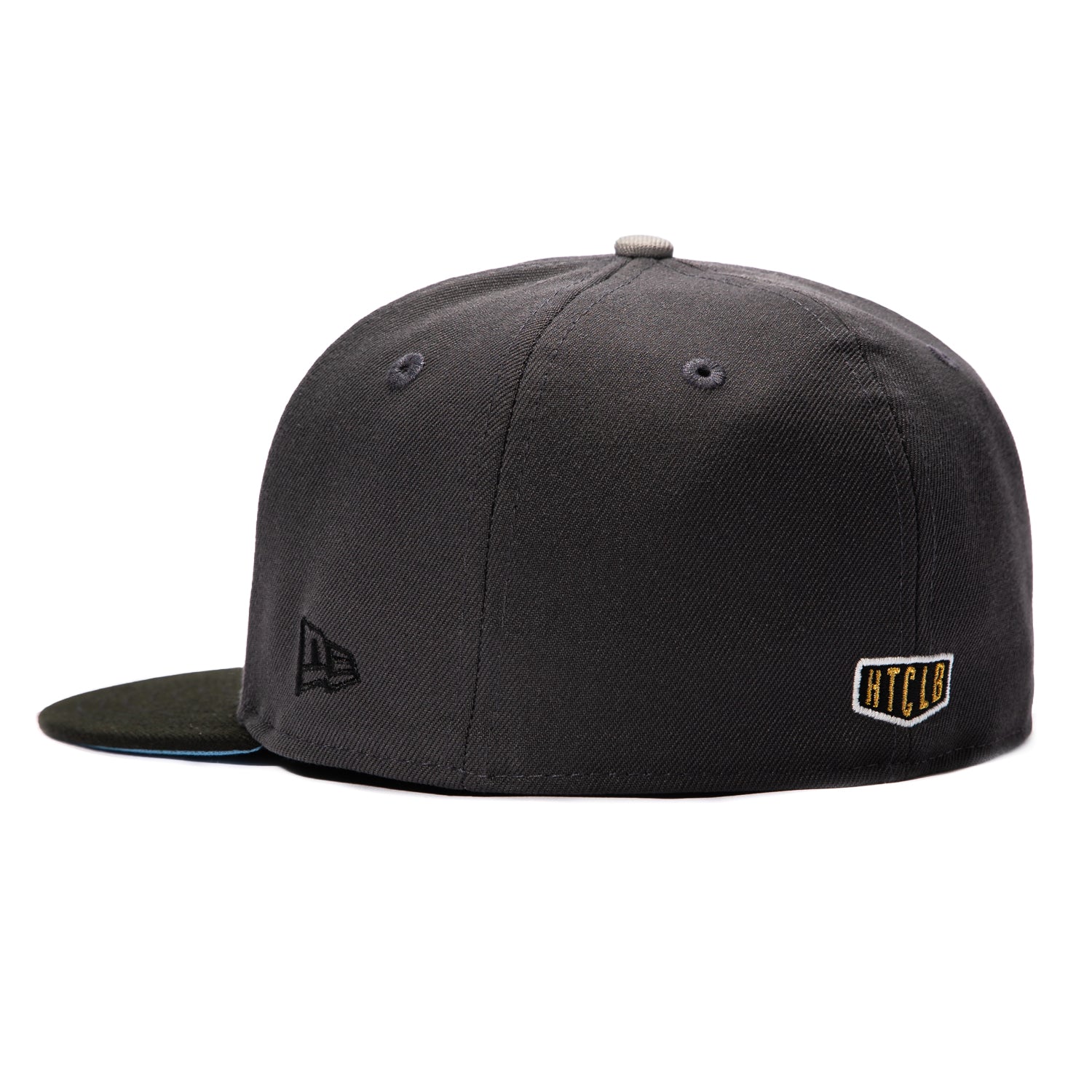 New Era 59Fifty Dj Skee Logo 1992 Hat Club Logo Patch Light Blue UV Hat - Graphite, Black - Image 3