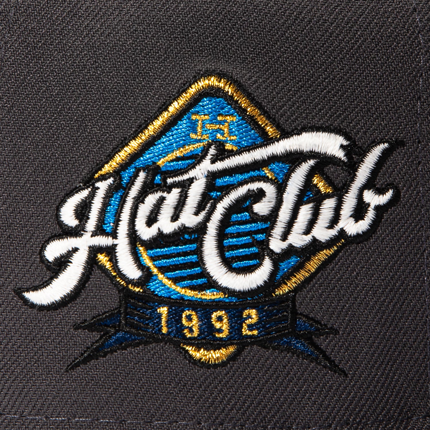 New Era 59Fifty Dj Skee Logo 1992 Hat Club Logo Patch Light Blue UV Hat - Graphite, Black - Image 5