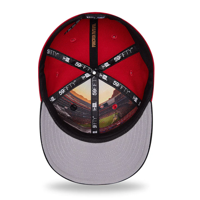 New Era 59Fifty 2026 NFL Draft San Francisco 49ers Hat - Red, Black - Image 2