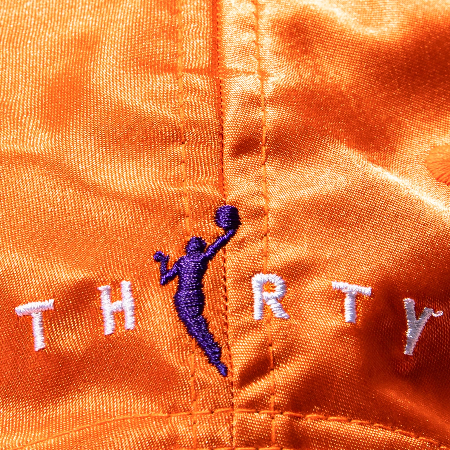 New Era 9Fifty A-Frame Phoenix Mercury State Patch Satin Snapback Rhinestone Hat - Orange, Purple - Image 5