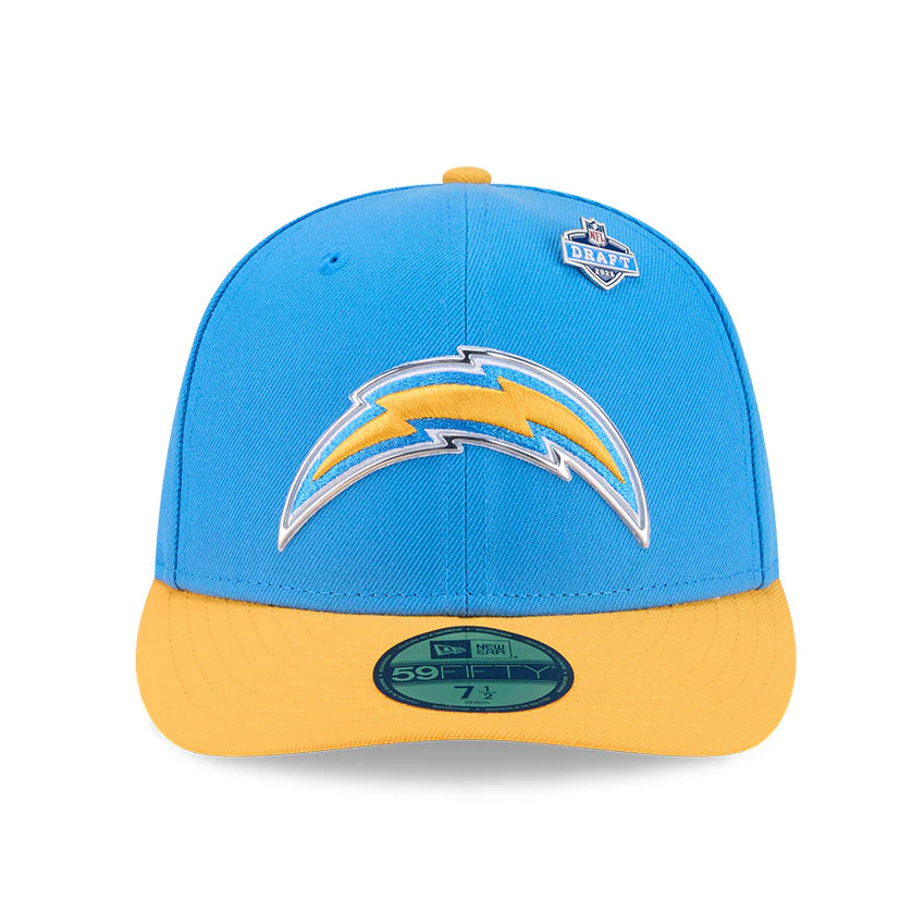 New Era 59Fifty 2026 NFL Draft Los Angeles Chargers Hat - Light Blue, Gold - Image 3