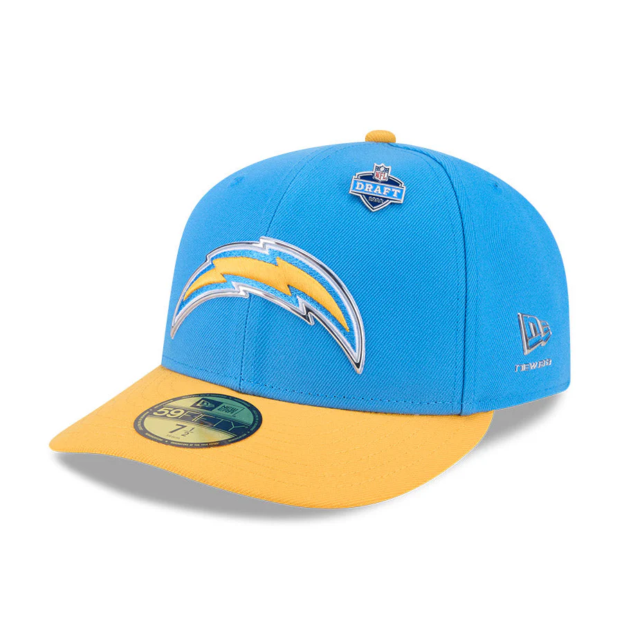 New Era 59Fifty 2026 NFL Draft Los Angeles Chargers Hat - Light Blue, Gold - Image 4