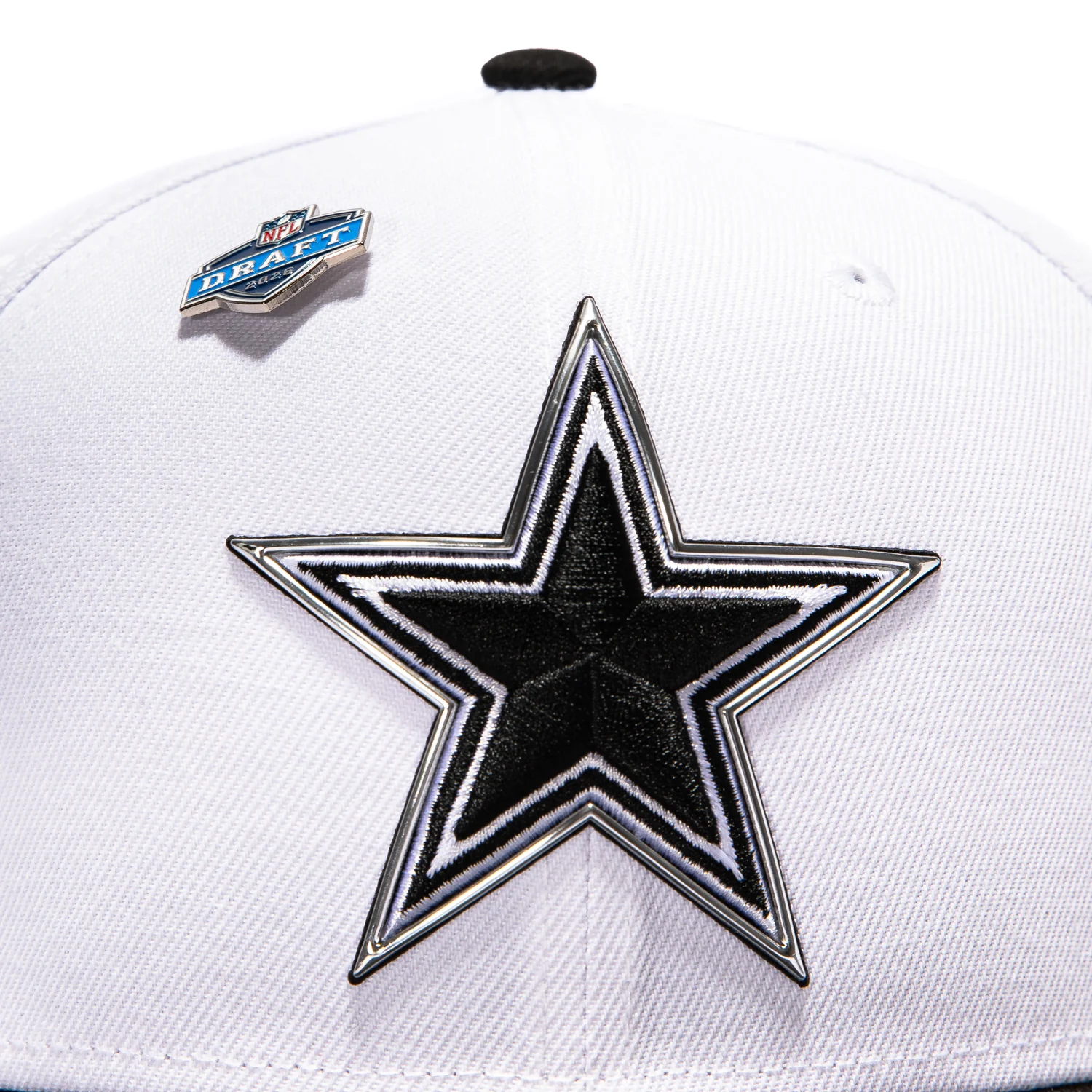 New Era 9Fifty 2026 Draft Dallas Cowboys Snapback Hat - White, Black - Image 3