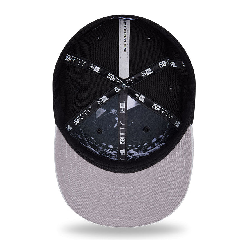 New Era 59Fifty 2026 NFL Draft Las Vegas Raiders Hat - Black, Grey - Image 2
