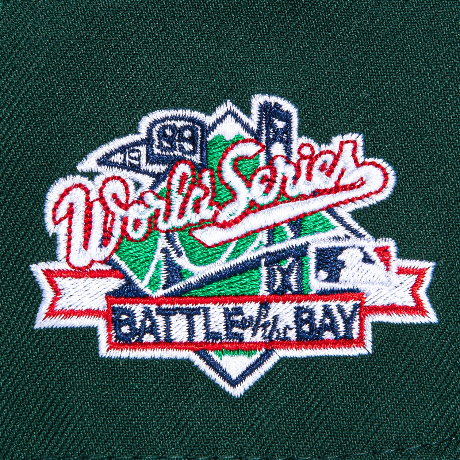 New Era 59Fifty Oakland Athletics 1989 World Series Patch Hat - Green - Image 5