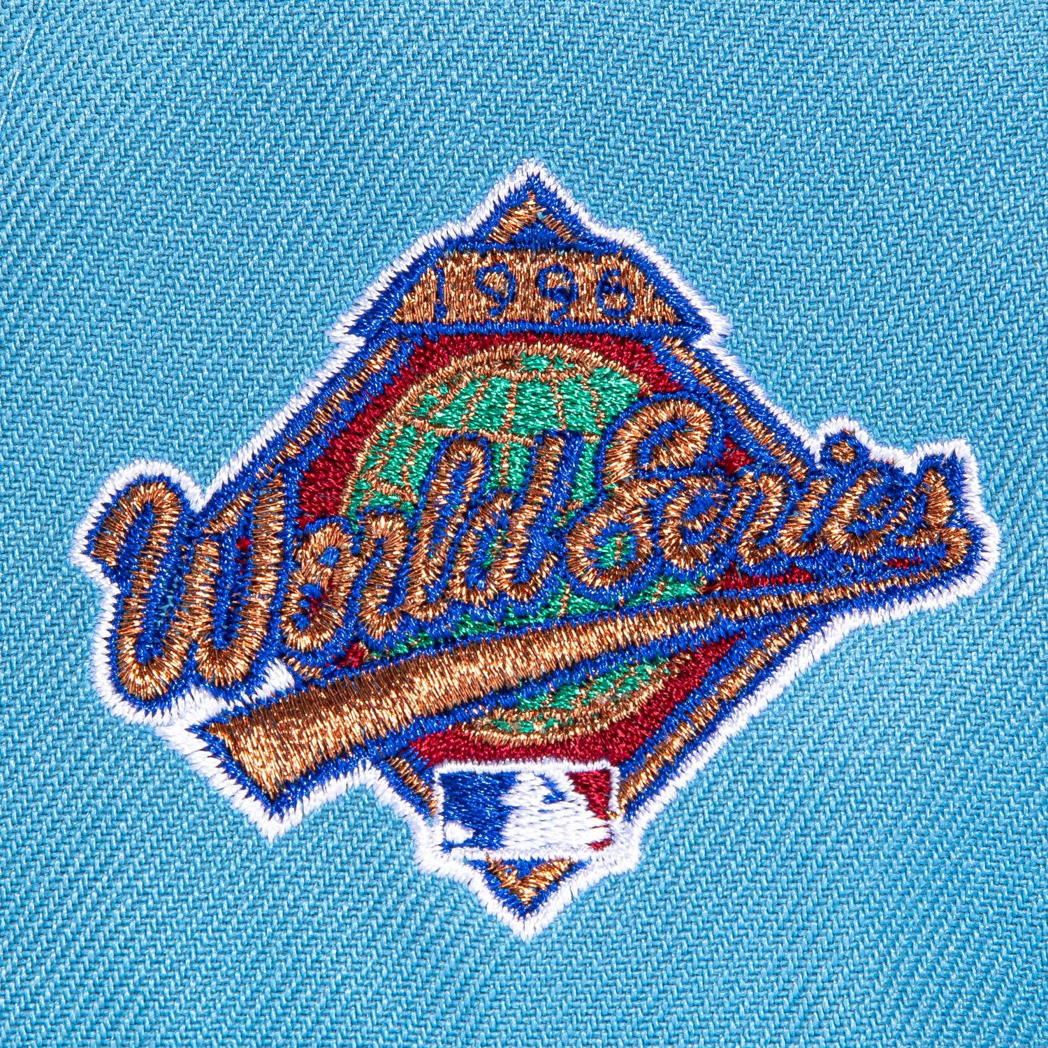 New Era 59Fifty New York Yankees 1996 World Series Patch Hat - Light Blue, White - Image 5