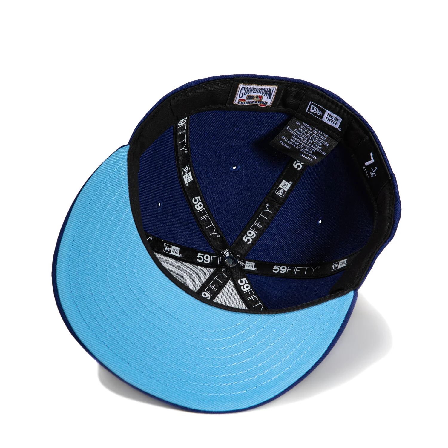 New Era 59Fifty Los Angeles Dodgers 50th Anniversary Patch Hat - Royal, White - Image 2