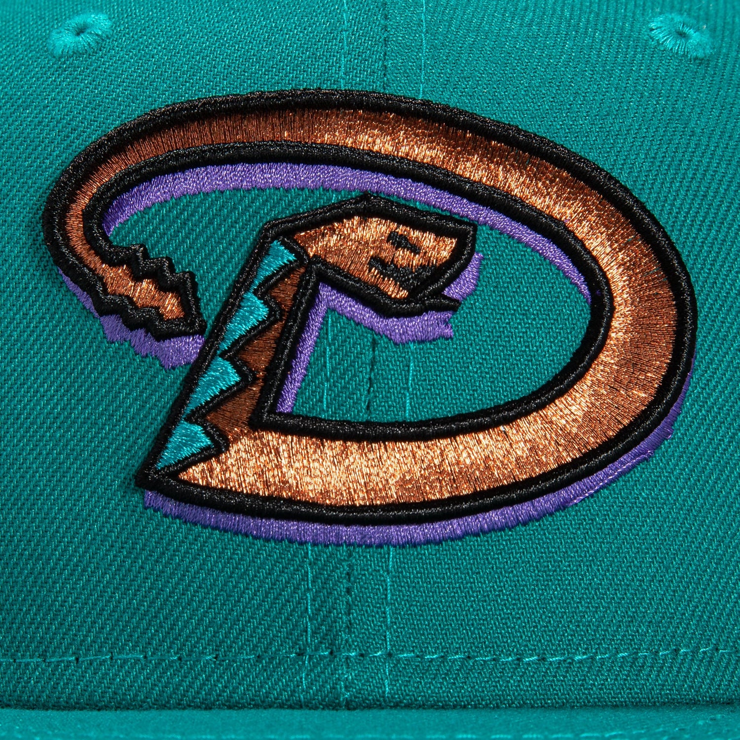 New Era 59Fifty Arizona Diamondbacks Inaugural Patch Pink UV D Hat - Teal - Image 4