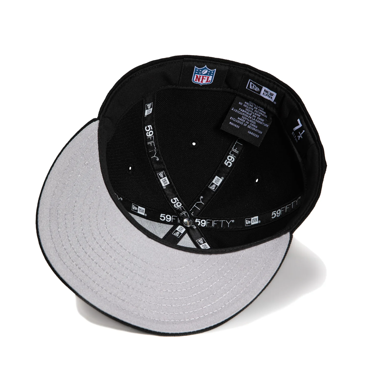 New Era 59Fifty Arizona Cardinals Hat - Black, Graphite Grey, Red - Image 2