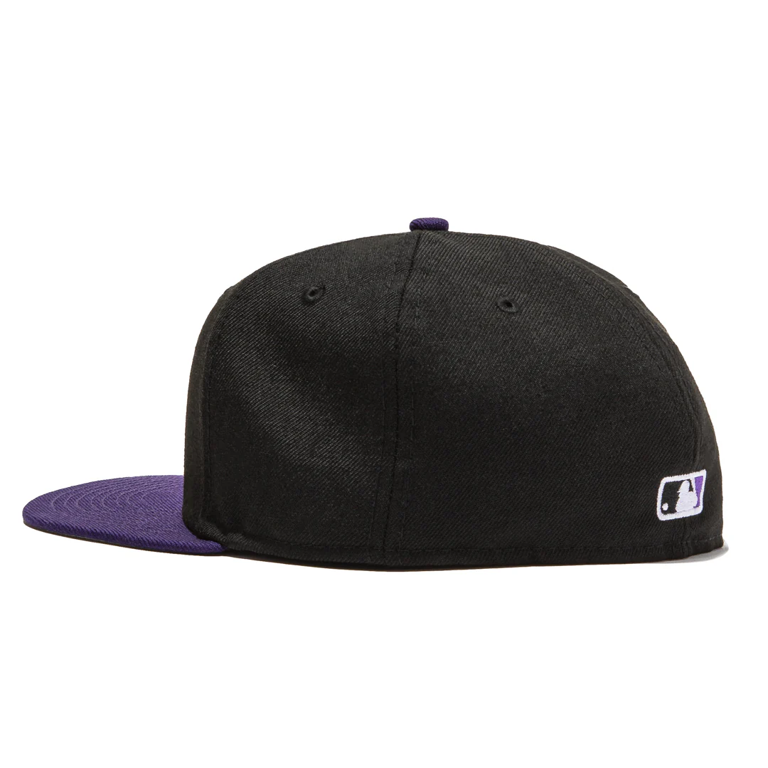 New Era 59Fifty Retro On-Field Arizona Diamondbacks 1998 Hat - Black, Teal, Purple - Image 3