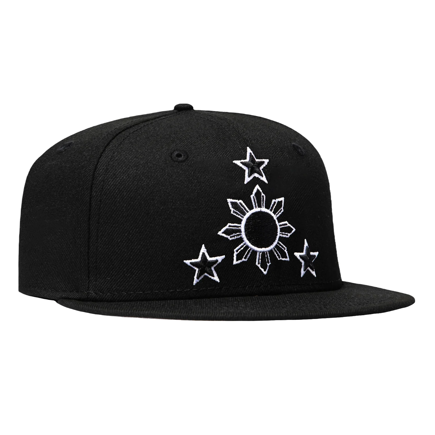 New Era 59Fifty Filipino Flag Patch Hat -  Black