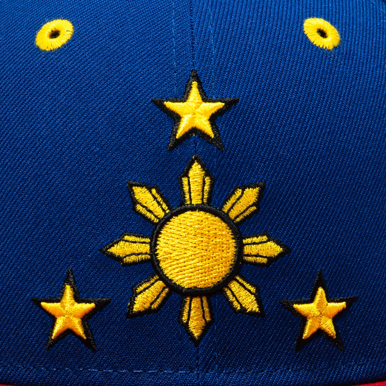New Era 59Fifty Filipino Flag Patch Hat - Royal, Red - Image 4