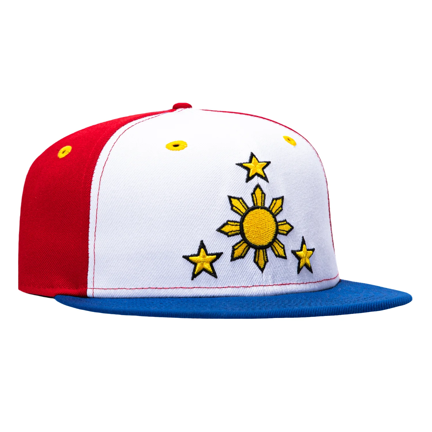 New Era 59Fifty Filipino Flag Patch Pinwheel Hat - White, Red, Royal
