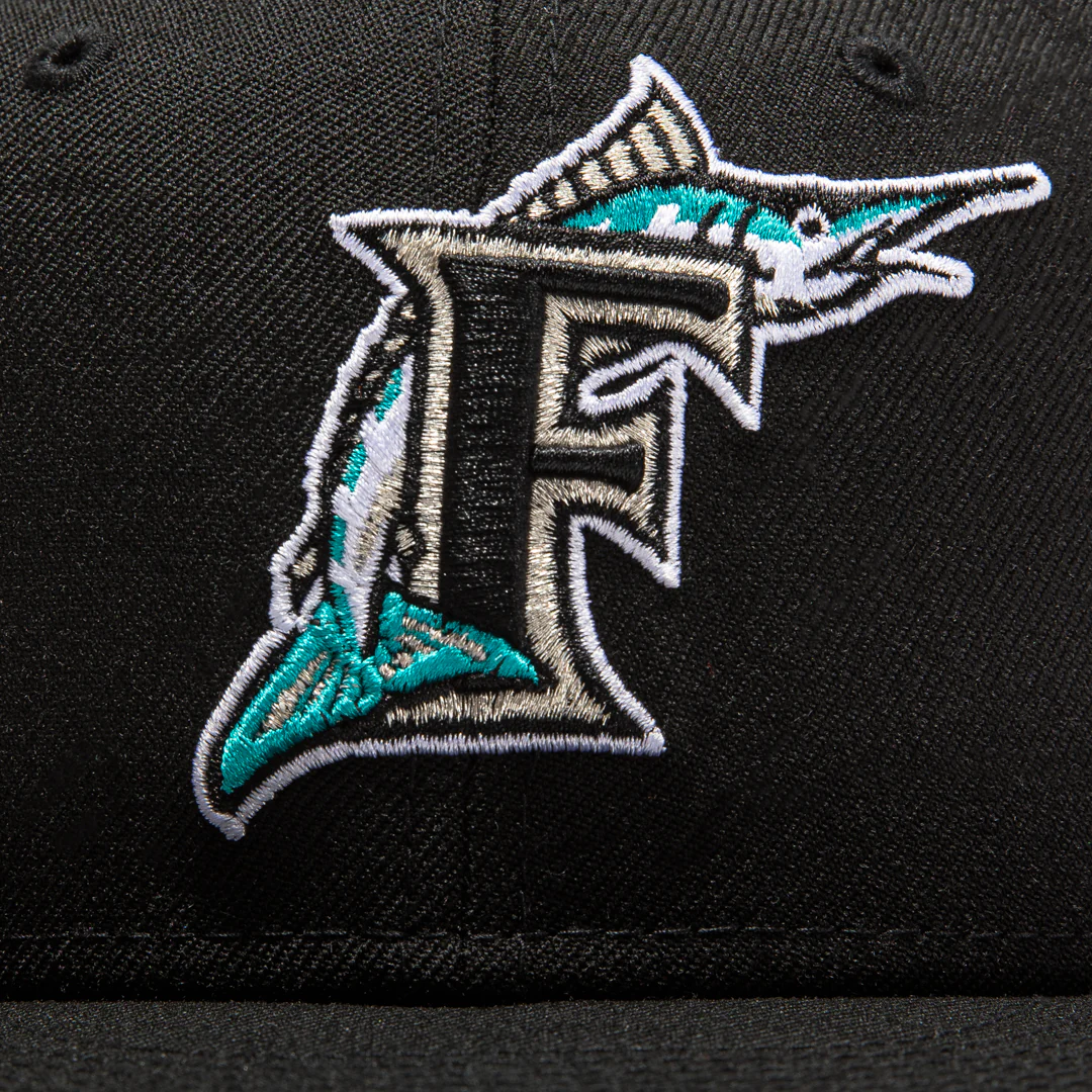 New Era 59Fifty Retro On-Field Florida Marlins 1993 Hat - Black - Image 4
