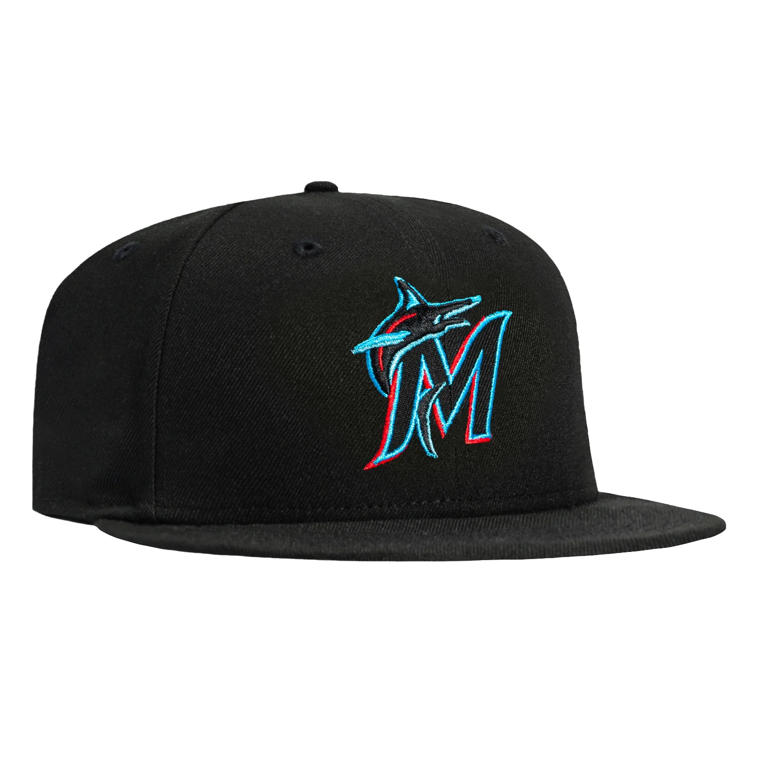 New Era 59Fifty Authentic Collection Miami Marlins Game Hat - Black