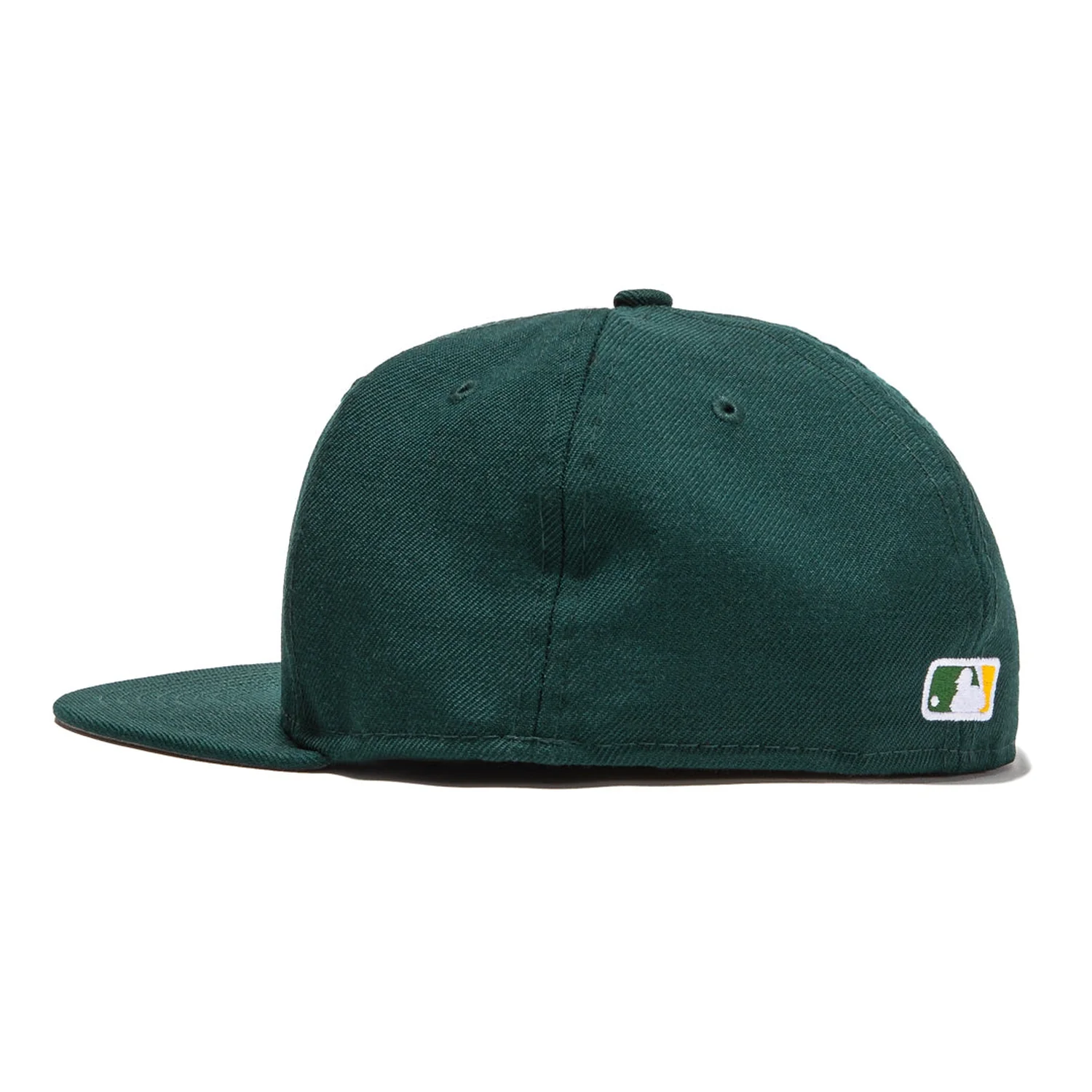 New Era 59Fifty Retro On-Field Oakland Athletics 1995 Road Hat - Dark Green, Gold - Image 3