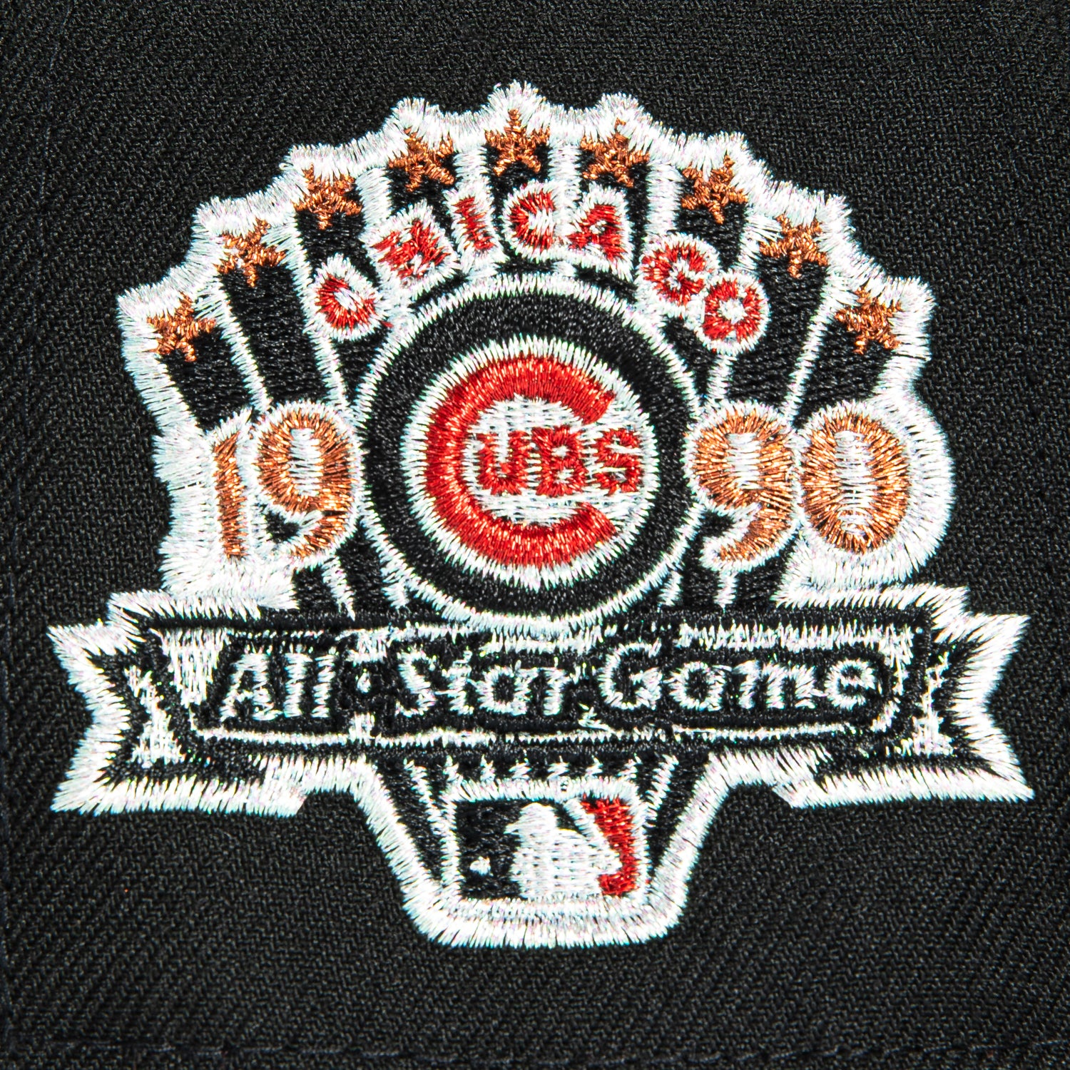New Era 59Fifty Flannel Chicago Cubs 1990 All Star Game Patch 1979 Hat - Black, Red Flannel - Image 5