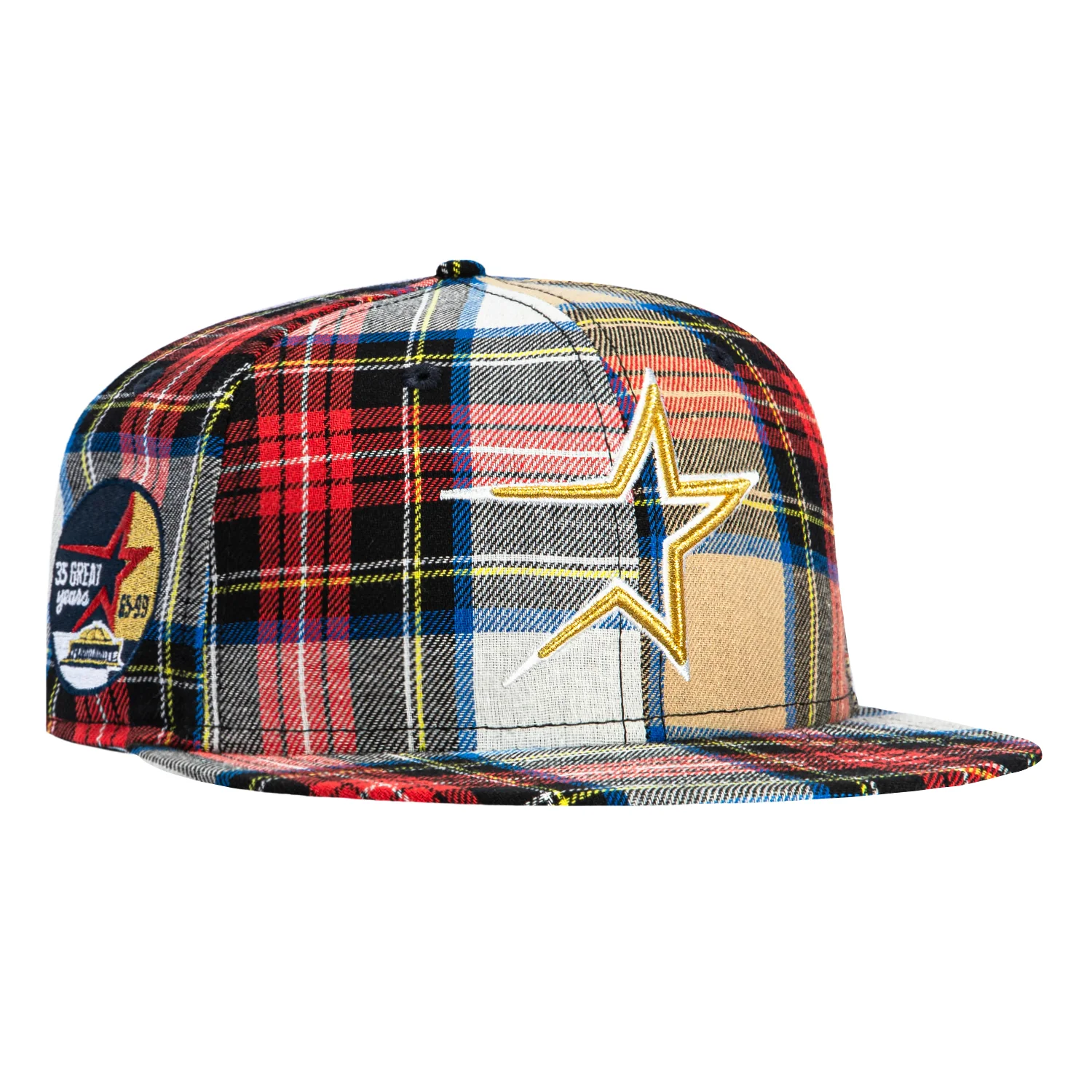 New Era 59Fifty Flannel Houston Astros 35th Anniversary Patch 1994 Hat - Red Flannel